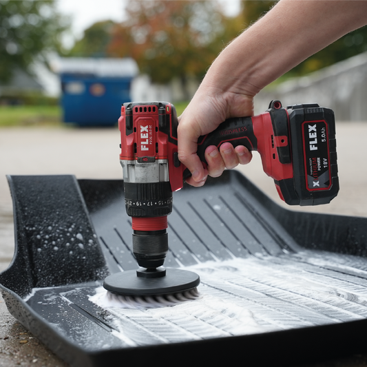 Drill Brush - Clean Mats & Fabric